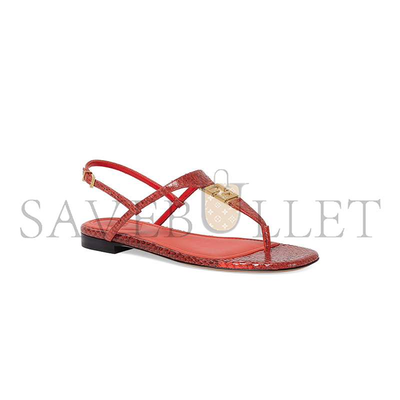 F**di ffold leather sandals
